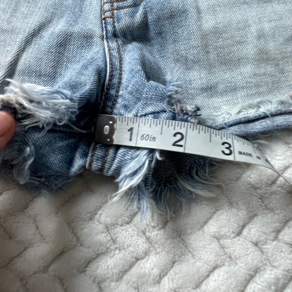 Frayed Free People Denim Shorts - Picture 6 of 8